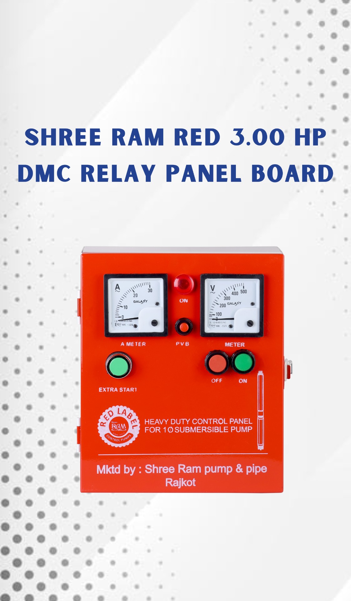  RED 3.00 HP DMC Relay Panel Board